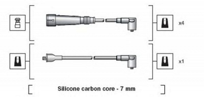 MAGNETI MARELLI 941318111155 -  Комплект проводов зажигания